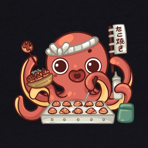 Takoyaki Tako the Octopus by Hospitality Merch